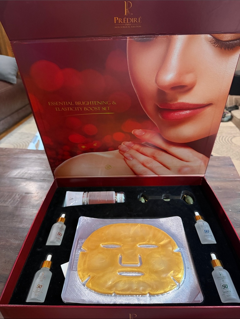 Prédiré Gold Hydrogel Face Mask Set — Brightening & Firming Treatment (Gold)